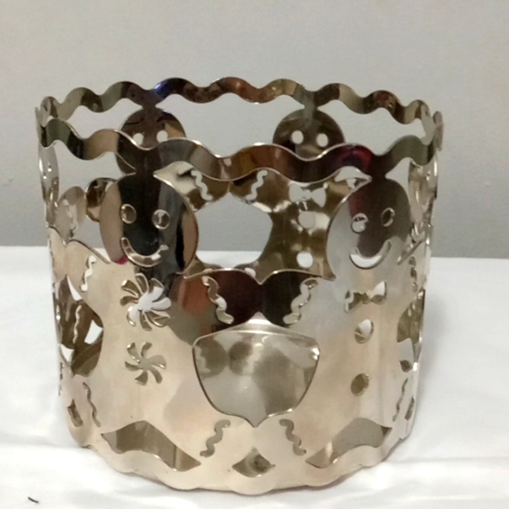 Gingerbread man Candle Holder NWOTS
